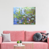 Water Lilies, 1915 Claude Monet cool, oud, meester Canvas Afdruk (Insitu (Woonkamer))