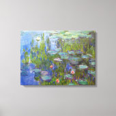 Water Lilies, 1915 Claude Monet cool, oud, meester Canvas Afdruk (Voorkant)