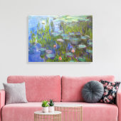 Water Lilies, 1915 Claude Monet cool, oud, meester Canvas Afdruk (Insitu (Woonkamer))