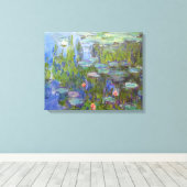 Water Lilies, 1915 Claude Monet cool, oud, meester Canvas Afdruk (Insitu (Houten vloer))