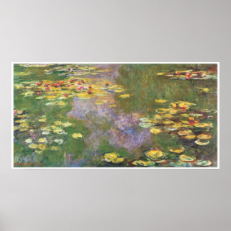Water-Lilies, 1915; olie op doek Poster