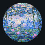 Water Lilies, 1919, van Claude Monet, Magneet<br><div class="desc">Claude Monet's beroemde Water Lilies,  1919,  schilderij. Zie ook overeenkomende vaste kleuren,  roze-paars en monetblauw.</div>