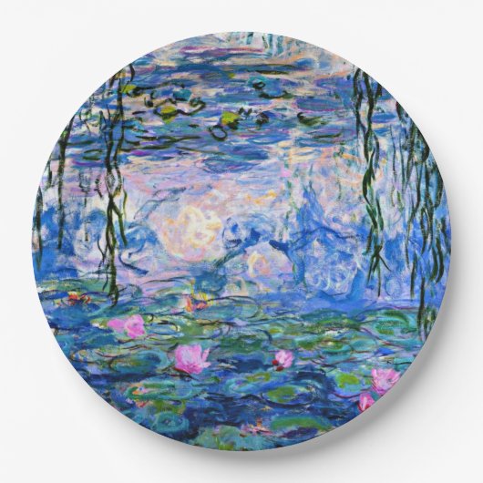 Water Lilies, 1919, van Claude Monet, Papieren Bordje (Voorkant)