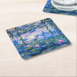 Water Lilies, 1919, van Monet Kartonnen Onderzetters<br><div class="desc">Water Lilies,  een beroemd schilderij van Claude Monet uit 1919,  met kleurgecoördineerde vaste kleuren roze-paars en monetblauw,  klaar om te mengen en te matchen.</div>