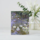 Water Lilies 1922 van Claude Monet, Frans, Paars, Briefkaart (Staand voorkant)