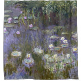 Water Lilies 1922, van Claude Monet, Frans, Paars Douchegordijn (Voorkant)