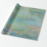 Water Lilies 3 van Claude Monet Wrapping Paper Cadeaupapier<br><div class="desc">Claude Monet - Masters of Art - Impressionisme</div>