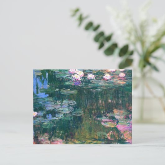 Water Lilies 5 Briefkaart (Staand voorkant)