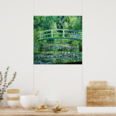 Water Lilies and Japanese Bridge, Claude Monet Poster (Keuken)