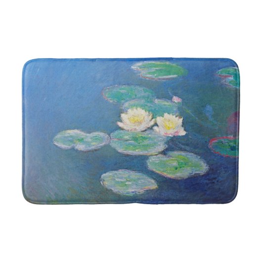 Water Lilies, Avond-effect door Claude Monet Badmat (Voorkant)