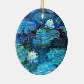 Water Lilies (blue) by Claude Monet Keramisch Ornament (Rechts)