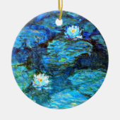 Water Lilies (blue) by Claude Monet Keramisch Ornament (Voorkant)