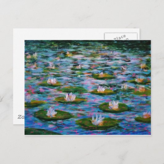 Water Lilies Briefkaart (Voorkant / Achterkant)