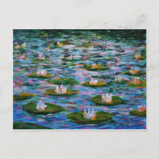 Water Lilies Briefkaart (Voorkant)