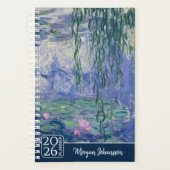 Water Lilies by Monet | Custom Text Planner (Voorkant)