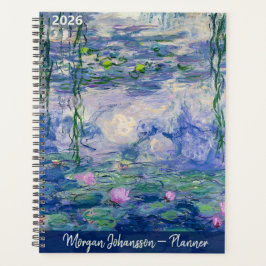 Water Lilies by Monet | Custom Text Planner