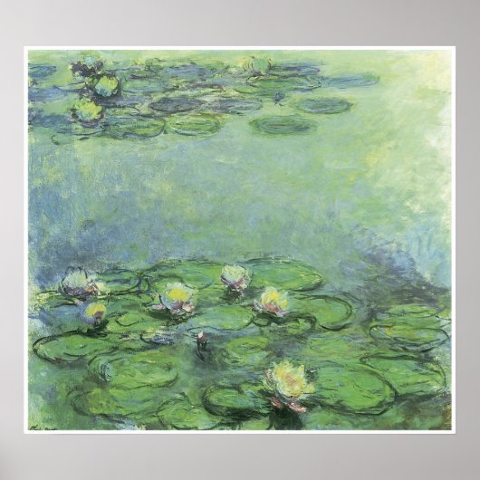 Water-Lilies, c. 1914-17; olie op doek Poster (Voorkant)