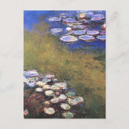 Water Lilies, Claude Monet Briefkaart (Voorkant)