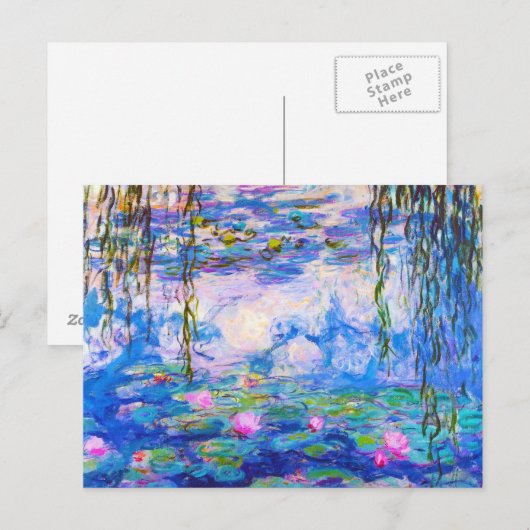Water Lilies Claude Monet Briefkaart (Voorkant / Achterkant)