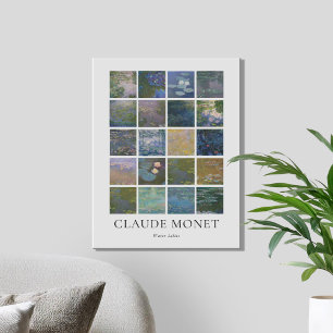 Water Lilies Claude Monet Canvas Afdruk