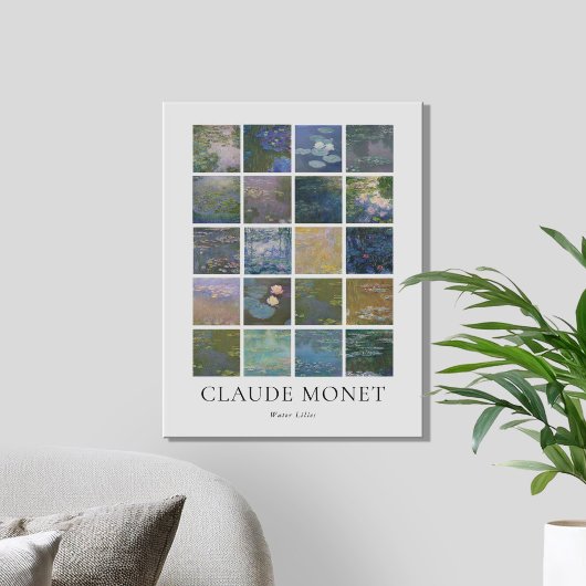 Water Lilies Claude Monet Canvas Afdruk