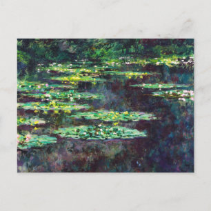 Water Lilies Claude Monet cool, oud, meester, mast Briefkaart