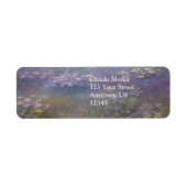 Water Lilies Claude Monet Etiket (Voorkant)