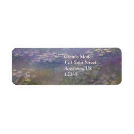 Water Lilies Claude Monet Etiket