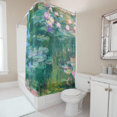 Water Lilies Claude Monet Fine Art Douchegordijn (In situ)