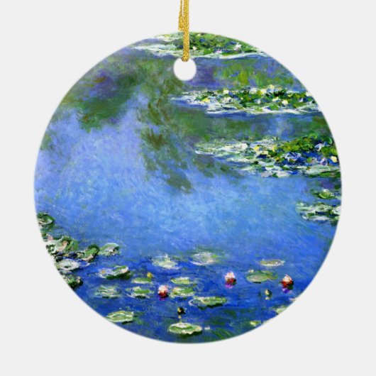 Water Lilies, Claude Monet Keramisch Ornament (Achterkant)