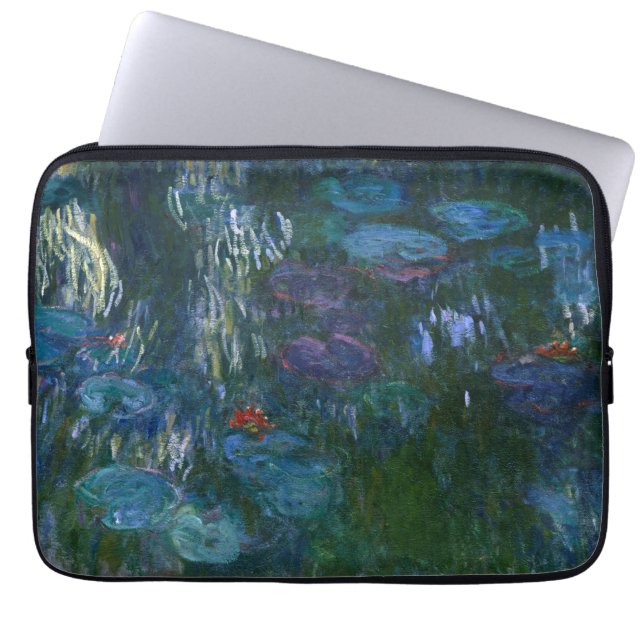 Water Lilies - Claude Monet Laptop Sleeve (Voorkant)