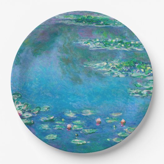 Water Lilies, Claude Monet Papieren Bordje (Voorkant)