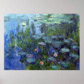 Water Lilies, Claude Monet Poster (Voorkant)
