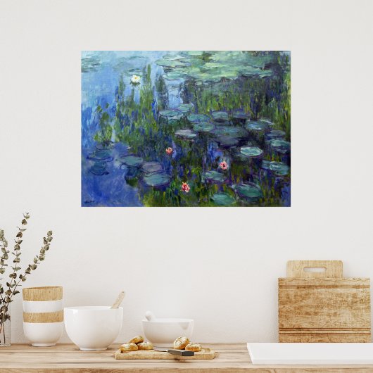 Water Lilies, Claude Monet Poster (Keuken)