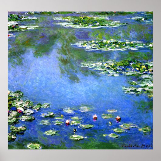 Water Lilies, Claude Monet Poster (Voorkant)
