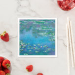 Water Lilies, Claude Monet Servet<br><div class="desc">"Eén moment, één aspect van de natuur bevat het allemaal", zei Claude Monet, verwijzend naar zijn late meesterwerken, de waterlandschappen die hij in zijn huis in Giverny produceerde tussen 1897 en zijn dood in 1926. In dit ruimtelijk dubbelzinnige canvas keek de kunstenaar naar beneden, zich enkel richtend op het oppervlak...</div>