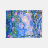 Water Lilies Claude Monet teruggezet Fleece Deken (Voorkant (Horizontaal))