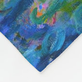 Water Lilies Claude Monet teruggezet Fleece Deken (Hoek)