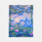 Water Lilies Claude Monet teruggezet Fleece Deken (Voorkant)