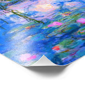 Water Lilies Claude Monet teruggezet Foto Afdruk (Hoek)