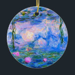 Water Lilies Claude Monet teruggezet Keramisch Ornament<br><div class="desc">Water Lilies Claude Monet teruggezet</div>