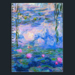 Water Lilies Claude Monet teruggezet Notitieboek<br><div class="desc">Water Lilies Claude Monet teruggezet</div>