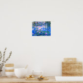 Water Lilies Claude Monet teruggezet Poster (Keuken)