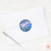 Water Lilies Claude Monet teruggezet Ronde Sticker (Envelop)
