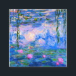 Water Lilies Claude Monet teruggezet Vierkante Visitekaartje<br><div class="desc">Water Lilies Claude Monet teruggezet</div>
