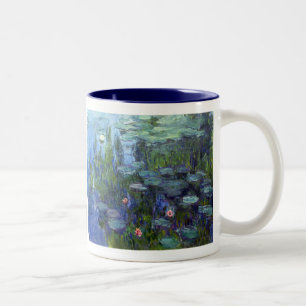 Water Lilies, Claude Monet Tweekleurige Koffiemok
