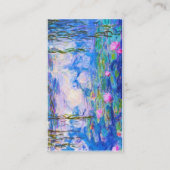 Water Lilies Claude Monet Visitekaartje (Achterkant)