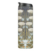 Water Lilies Dragonflies Marsh Art Nouveau Thermosbeker (Geroteerd rechts)