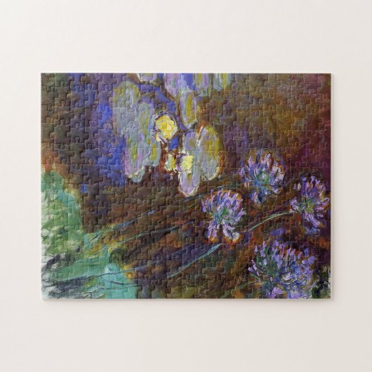 Water Lilies en Agapanthus Monet Fine Art Legpuzzel (Horizontaal)