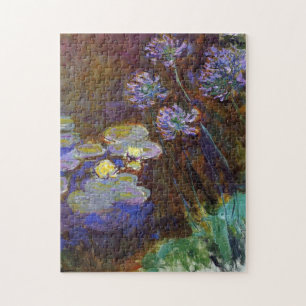 Water Lilies en Agapanthus Monet Fine Art Legpuzzel